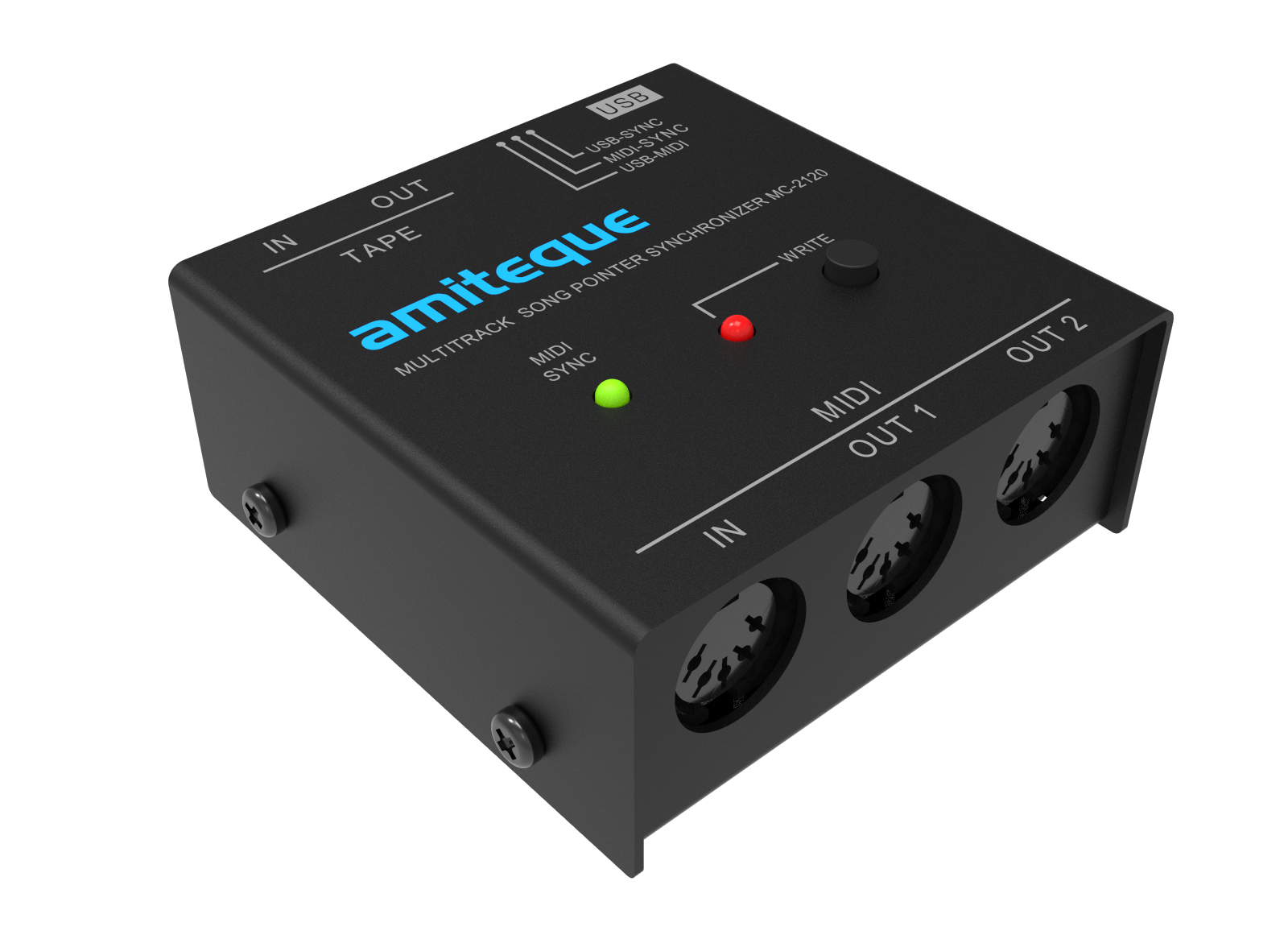 Amiteque MC-2120 MIDI synchronizer and MIDI interface